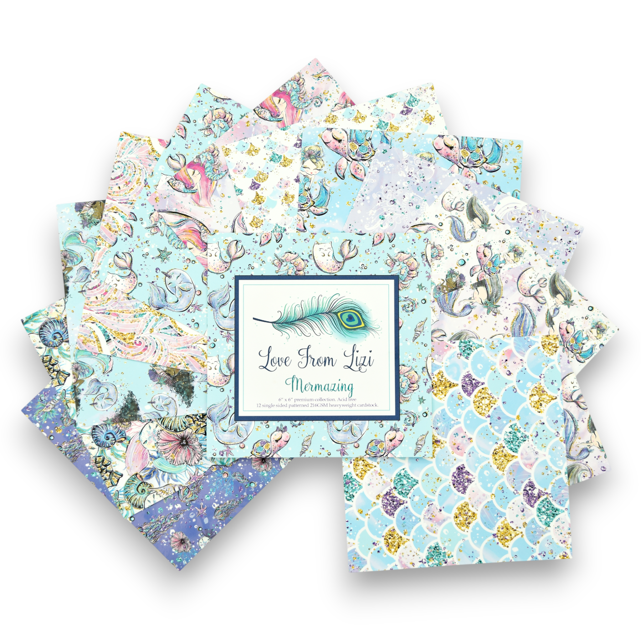 Mermazing - 6x6 Patterned Paper Pack